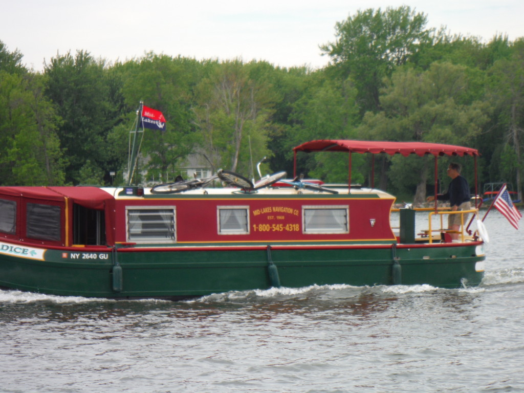 Canal tour boat